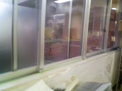 ファインクリスタル施工途中