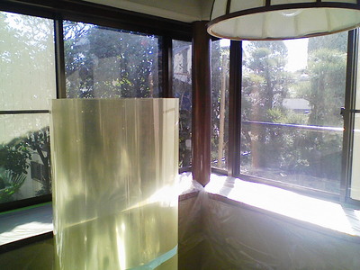 防犯フィルム貼りつけ前です