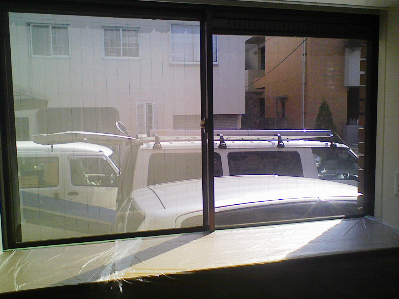 目隠しフィルム施工前