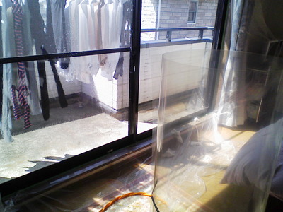 防犯フィルムの【ＳＨ１５ＣＬＡＲ】貼りつけ前