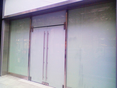 目隠し養生フィルム施工