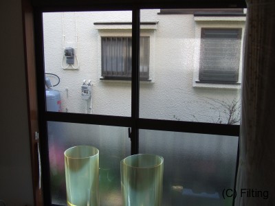 防犯フィルムの【SH15CLAR】施工前です