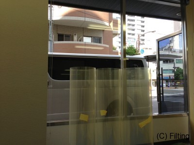 防犯フィルムの【SH15CLAR-A】施工前
