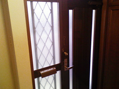 型板用防犯フィルム施工